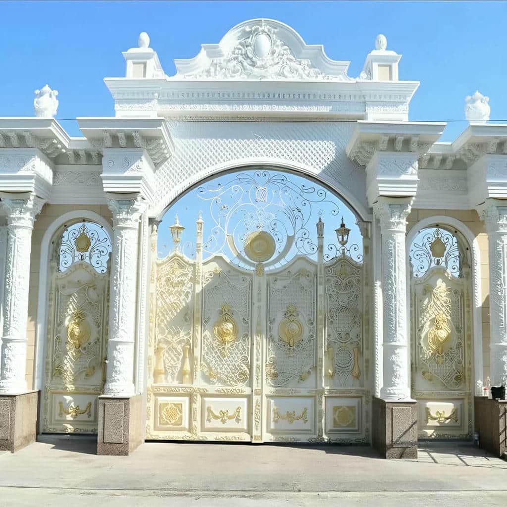 کارخانه درب حیاط ویلا کوره ای در بومهن