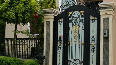 درب حیاط ویلا در گنبدکاووس