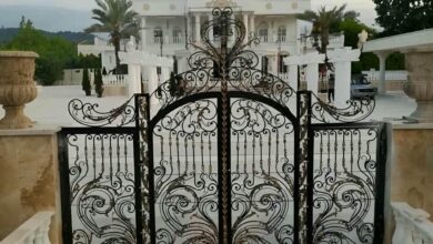 درب حیاط ویلا در اندیشه