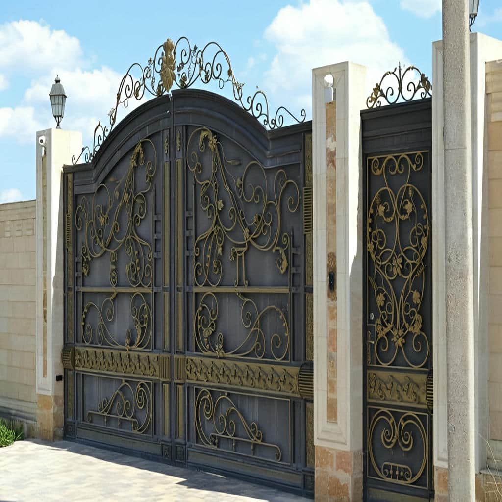 قیمت درب حیاط ویلا فرفورژه در آمل