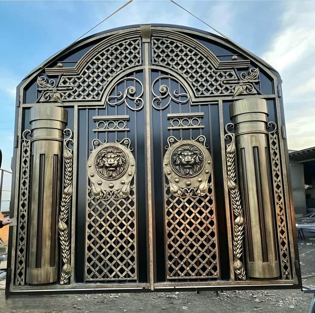 فروش درب حیاط ویلا سنگین در مهرشهر کرج