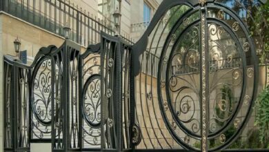 درب حیاط ویلا در نیشابور