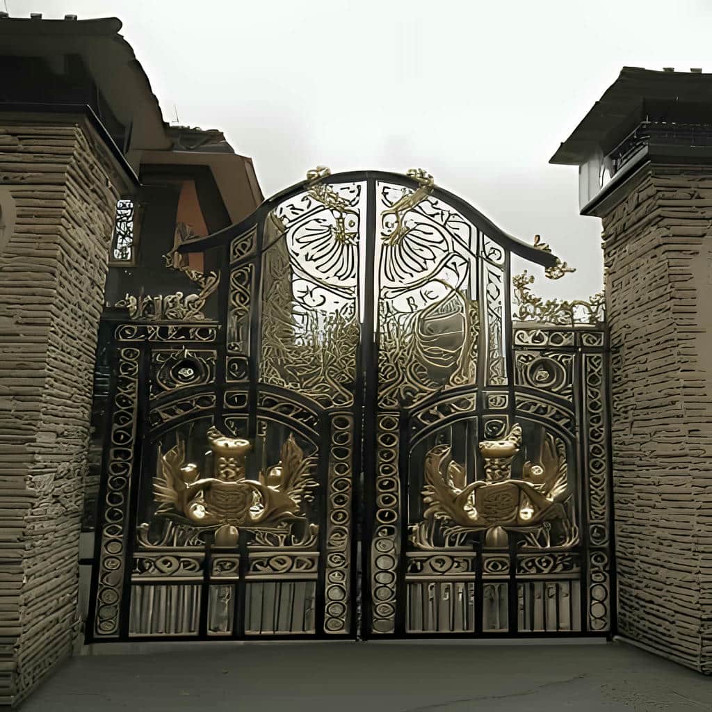 خرید درب حیاط ویلا پروفیل سنگین در یاسوج