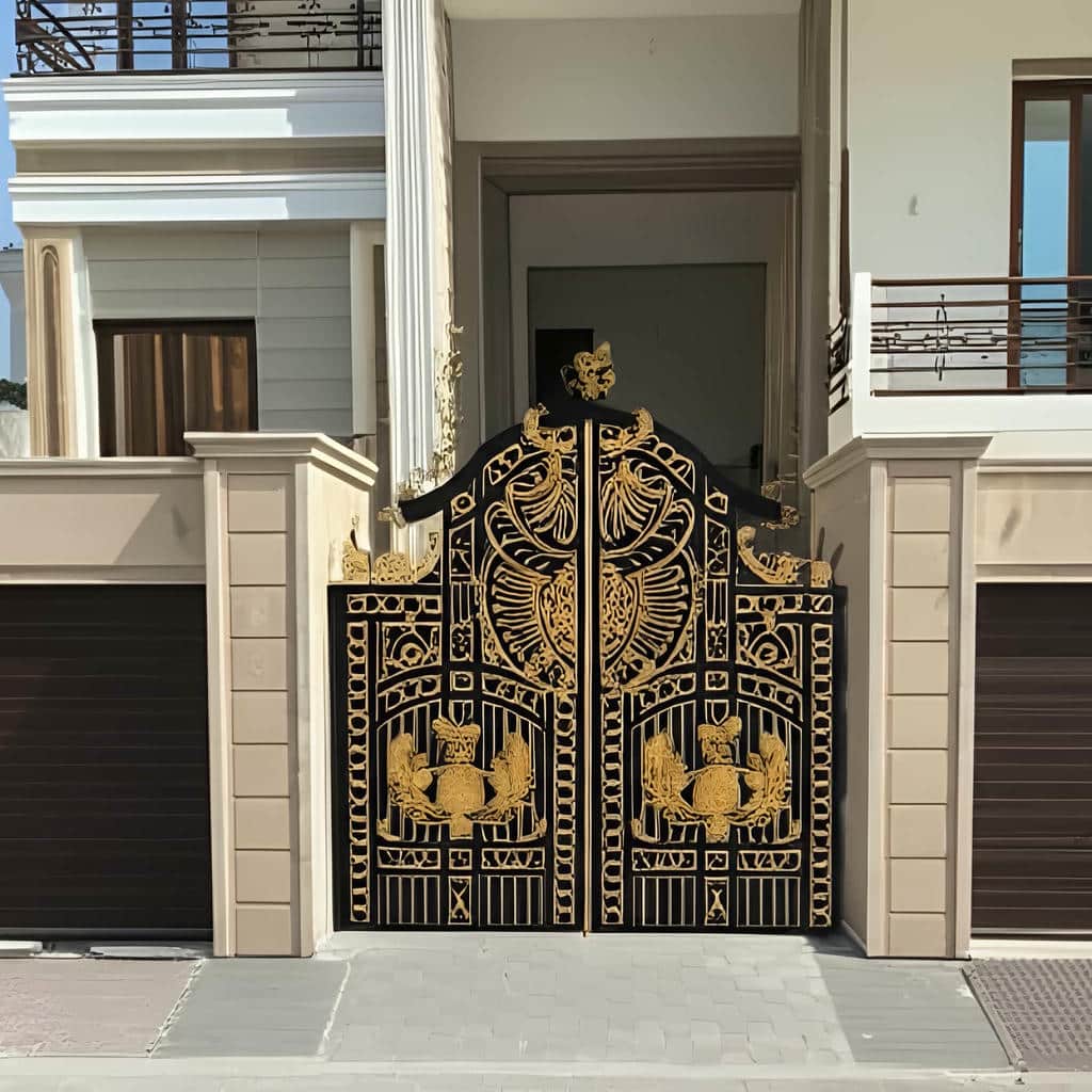 خرید درب حیاط ویلا ساده در شیراز