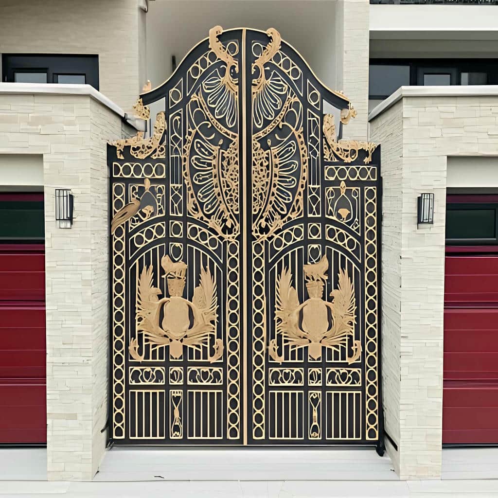 کارخانه درب حیاط ویلا سنگین در نوشهر