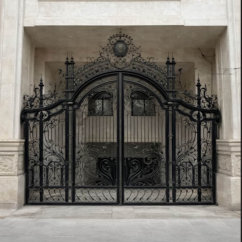 خرید درب حیاط ویلا ساده در همدان