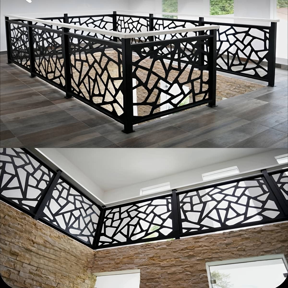 نرده CNC رنگ کوره ای بادوام با سطح آماده سازی شده نرده CNC رنگ کوره ای بادوام با سطح آماده سازی شده