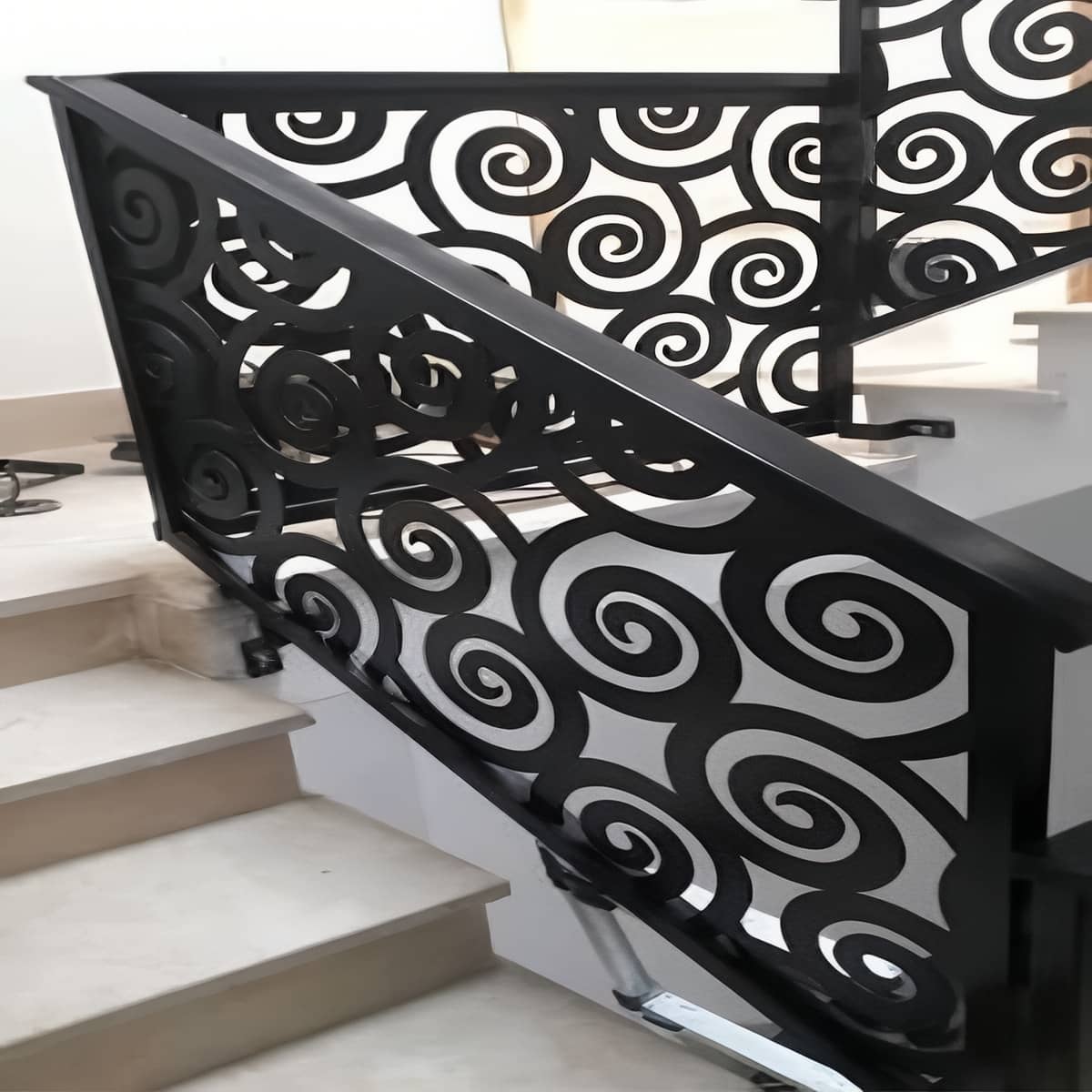 پنل نرده CNC دکوراتیو با رنگ کوره ای مات