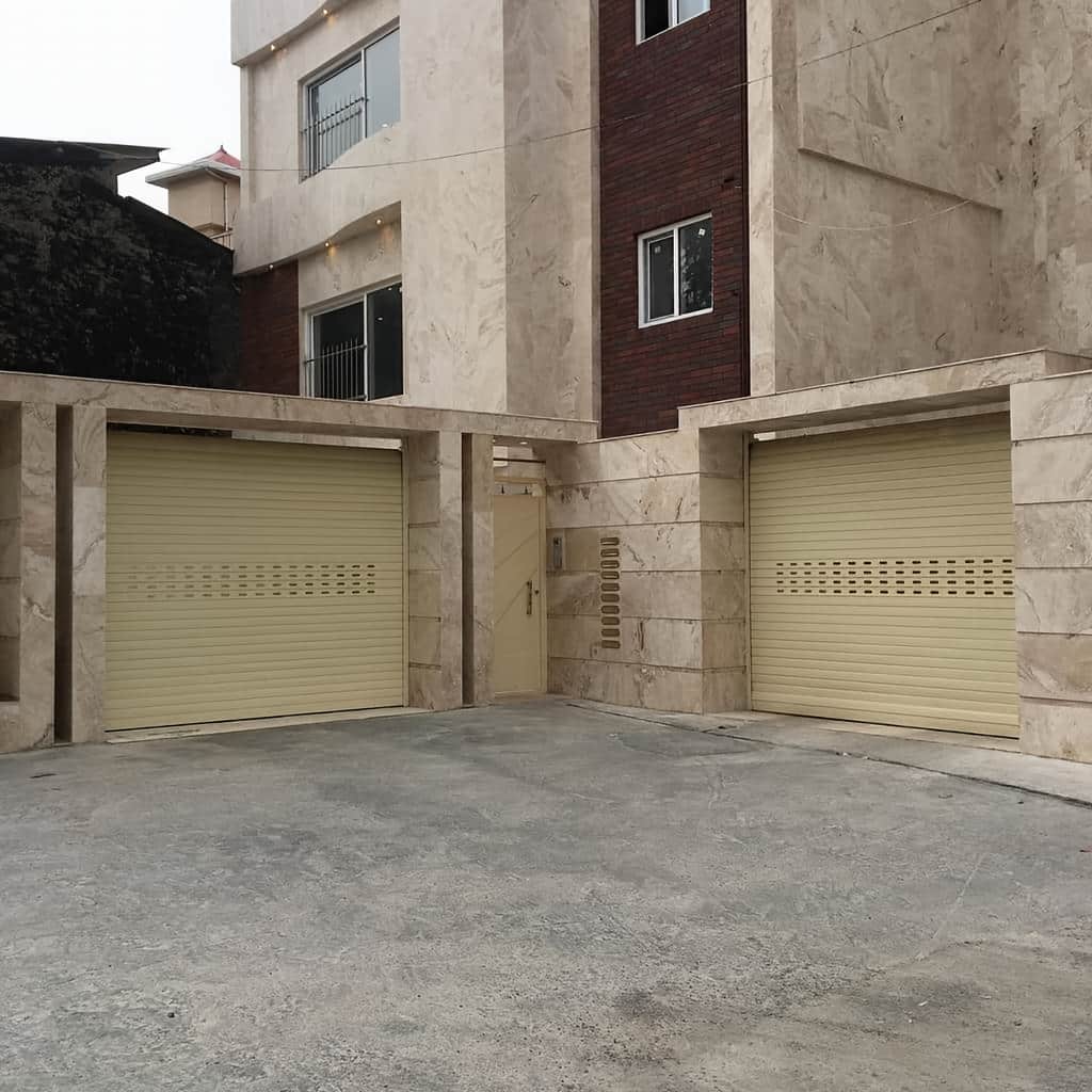 کرکره برقی پارکینگ با فتوسل ایمنی مسیر کرکره برقی پارکینگ با فتوسل ایمنی مسیر