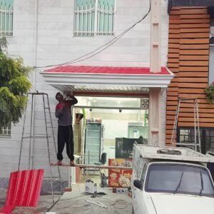 آردواز پارکینگ با فریم فلزی مقاوم