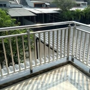 نرده استیل تراس مدرن