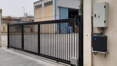 10 طرح درب برقی ویلایی دو لنگه