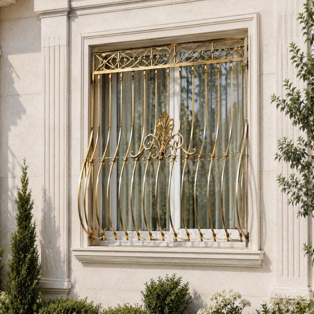 اجرای حفاظ پنجره طرح دار لیزری داخل دهانه اجرای حفاظ پنجره طرح دار لیزری داخل دهانه