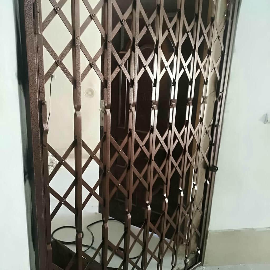 مدل دوبل درب آکاردئونی طرح دار لوزی