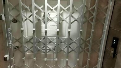 7 نمونه درب آکاردئونی طلایی سلطنتی