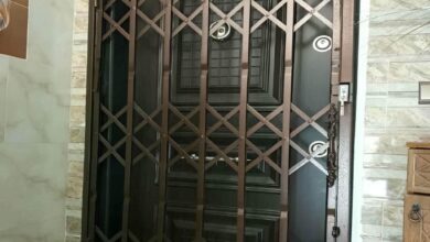 10 مدل حفاظ پشت درب آپارتمان ریلی