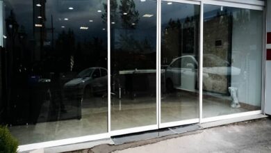 12 مدل درب اتوماتیک شیشه ای هتل لابی