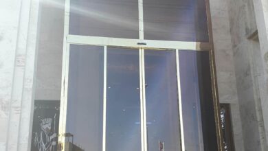 11 نمونه درب اتوماتیک شیشه ای پرتردد مجتمع