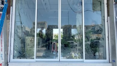 10 مدل درب اتوماتیک شیشه ای دو لنگه کشویی