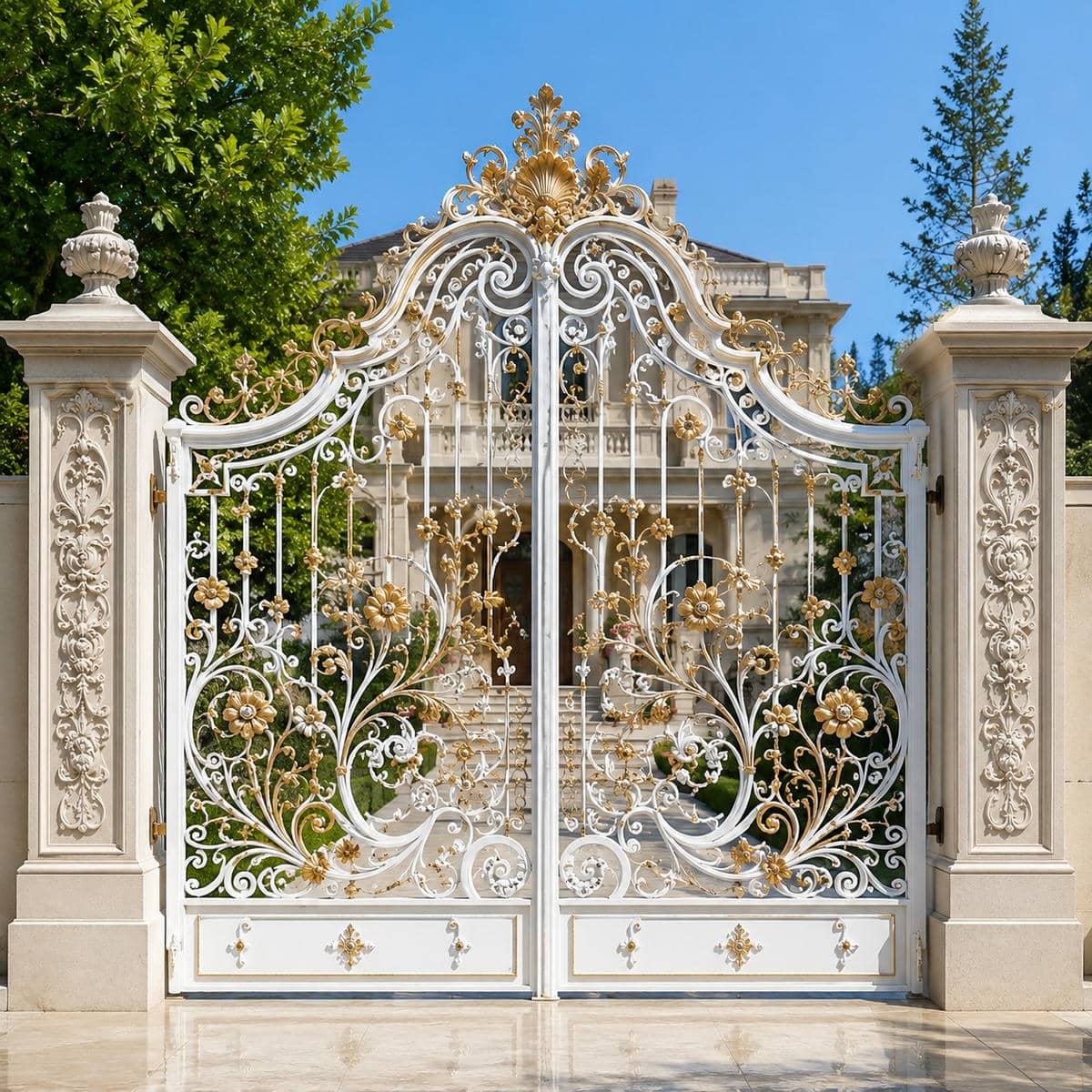 8 مدل درب ویلایی فرفورژه نمای رومی 8 مدل درب ویلایی فرفورژه نمای رومی