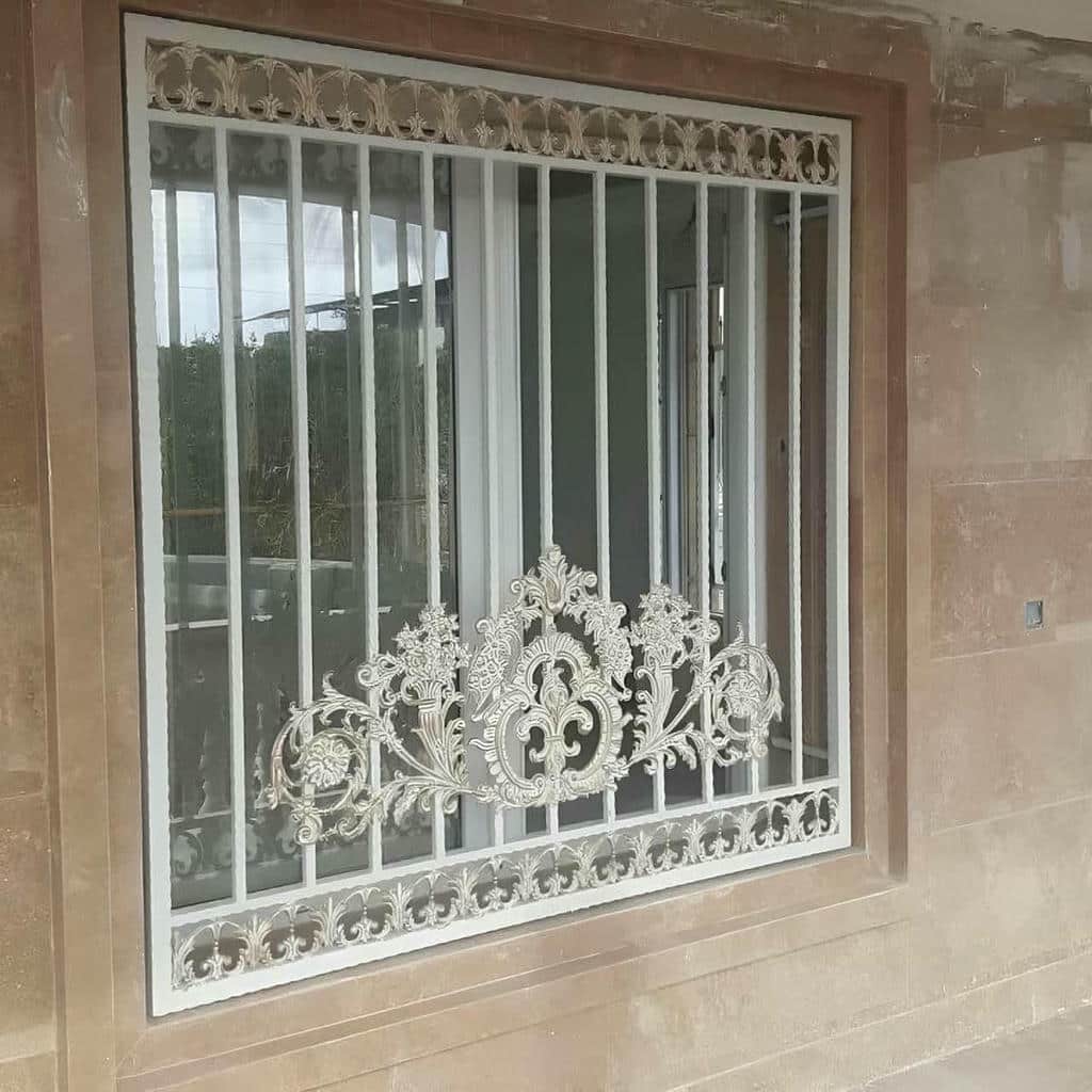 ساخت نرده پنجره ساده پروفیلی قاب دوبل