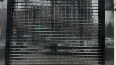 14 نمونه کرکره برقی مدرن نمای تجاری