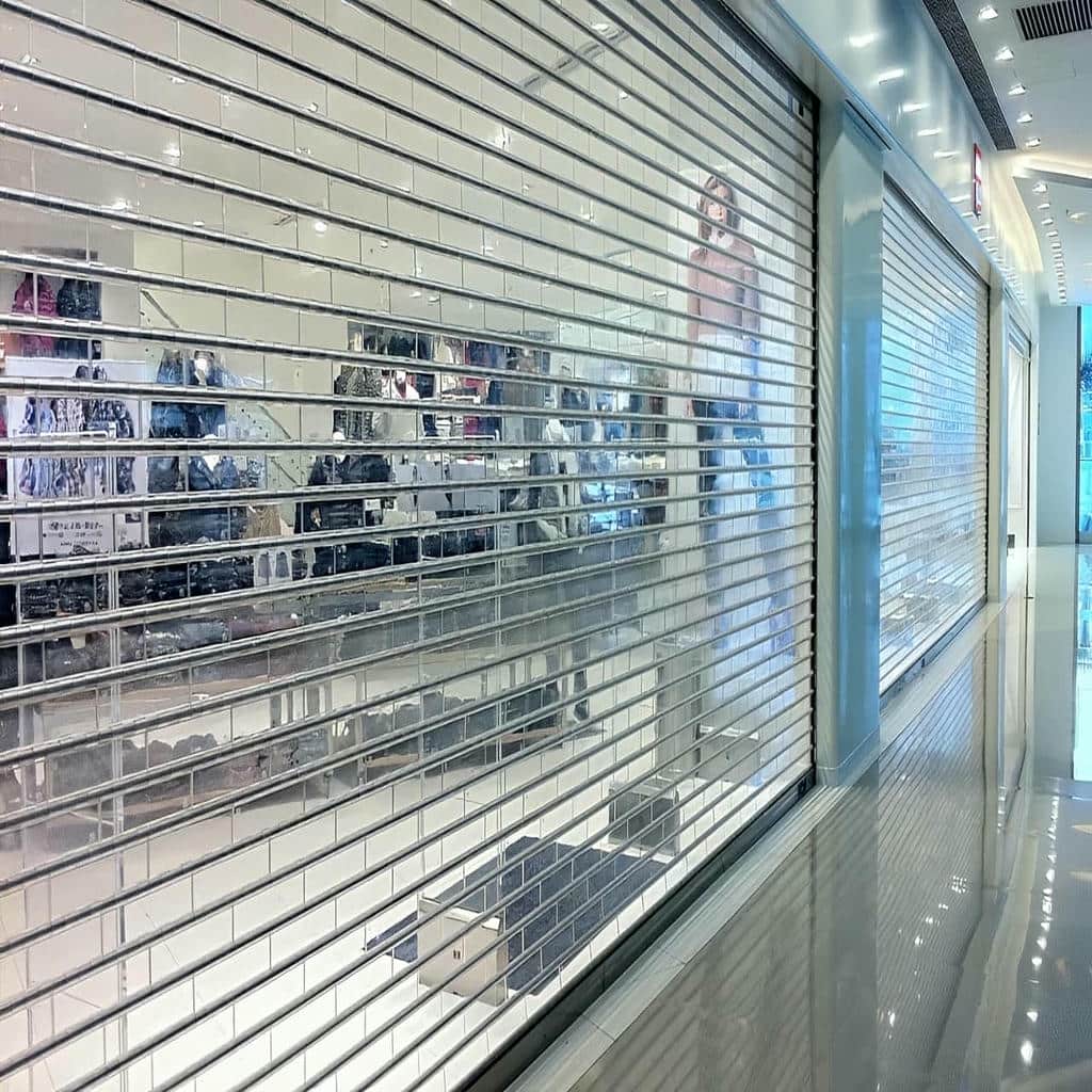 قیمت کرکره برقی مدرن نمای تجاری آلومینیومی