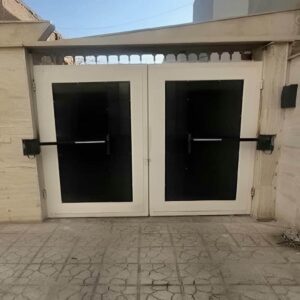 12 مدل درب برقی حیاط لولایی