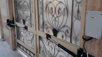 10 طرح درب پارکینگ جک دار بازویی