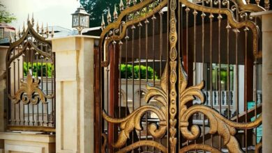 8 مدل درب پارکینگ مینیمال خطی