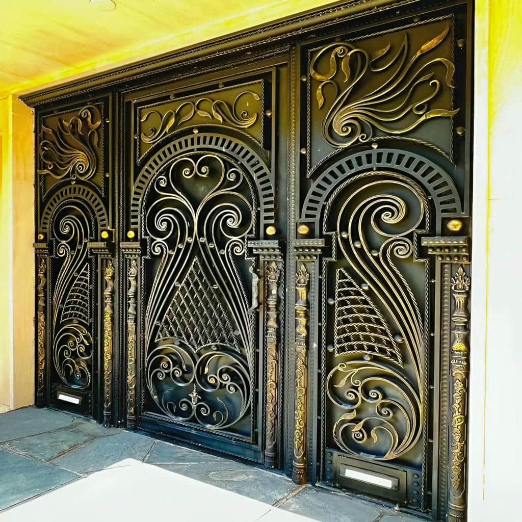 سفارش درب حیاط برش لیزری هندسی با الگوی اختصاصی