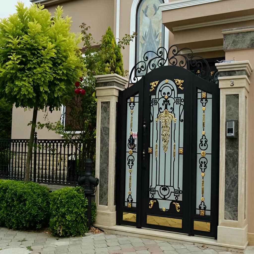 فروش درب باغ ویلایی قوسی طرح کلاسیک