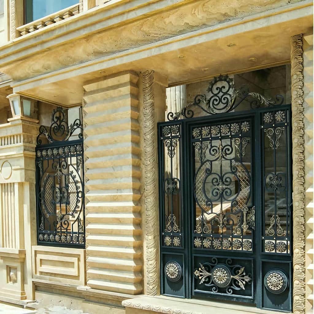 سفارش درب باغ ویلایی قوسی نیمدایره سفارش درب باغ ویلایی قوسی نیمدایره