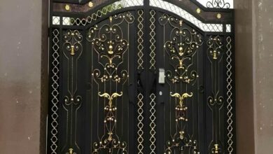 13 طرح درب باغ ویلایی قوسی