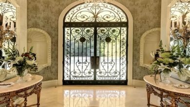13 طرح درب حیاط برش لیزری هندسی