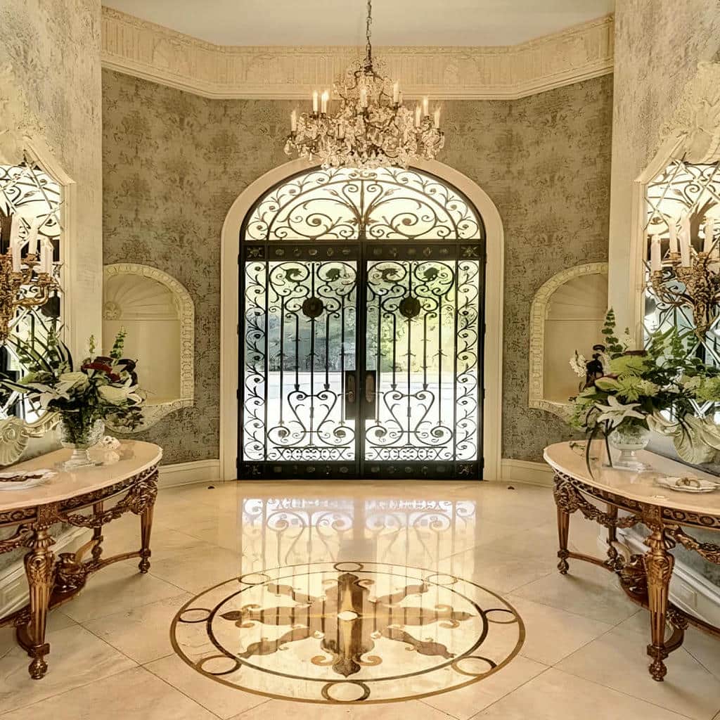 13 طرح درب حیاط برش لیزری هندسی