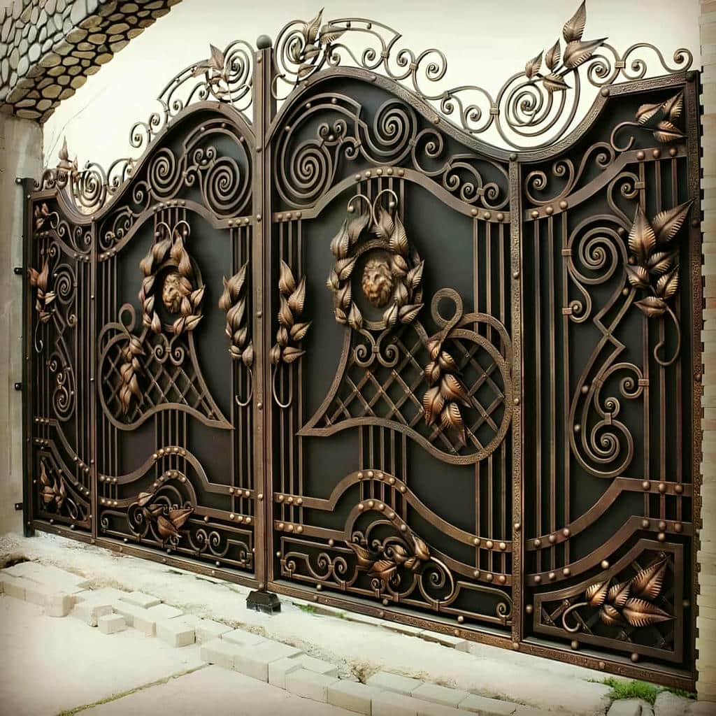 ساخت درب پارکینگ لولایی فرفورژه