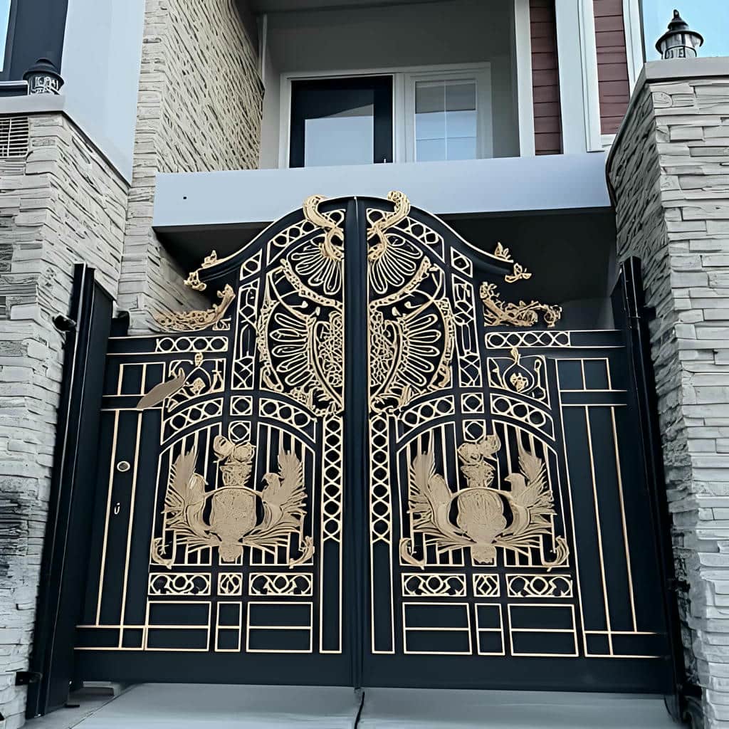 خرید درب حیاط کشویی ریل زمینی با بررسی فضای جانبی خرید درب حیاط کشویی ریل زمینی با بررسی فضای جانبی