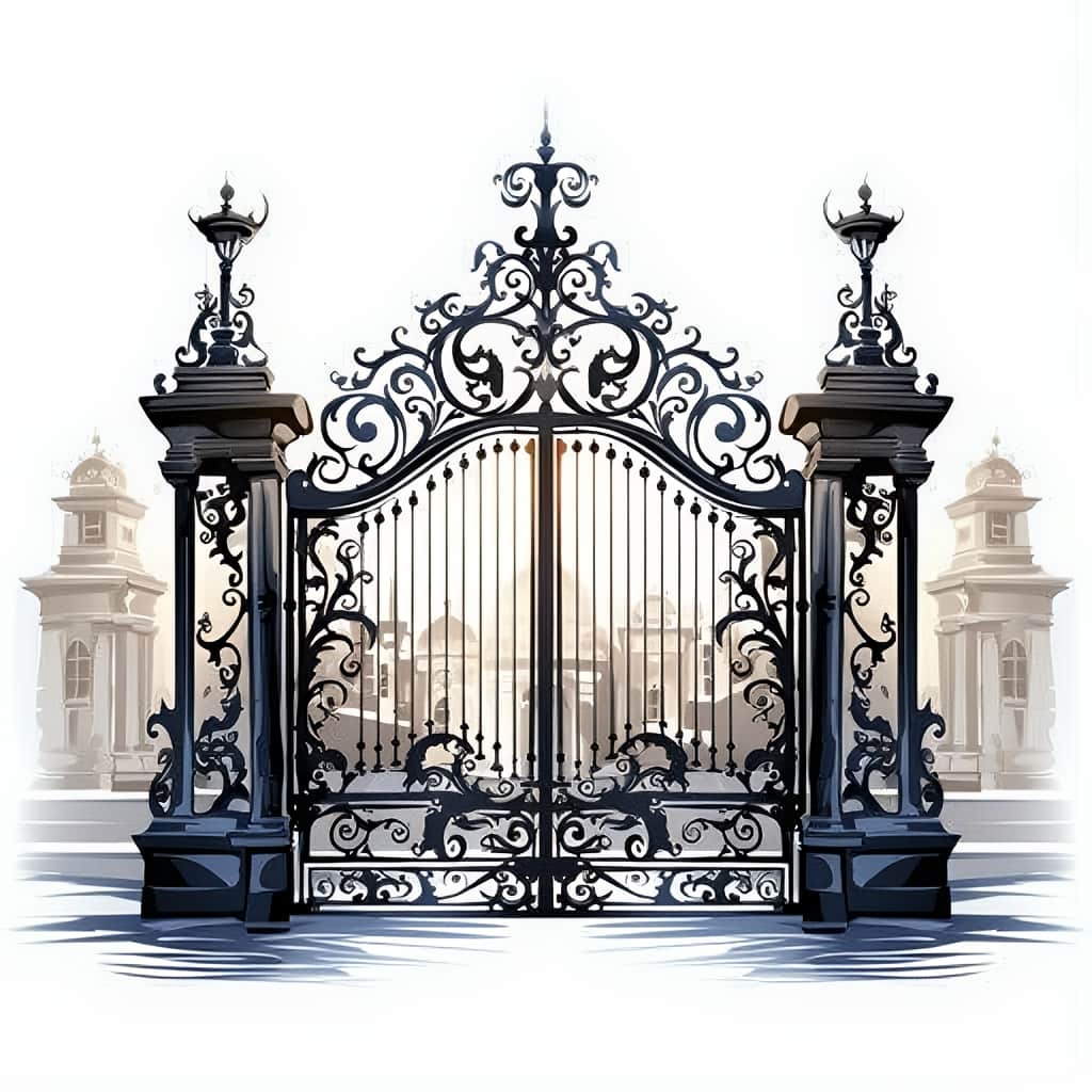 تولید درب کشویی محوطه با کلاف تقویتی