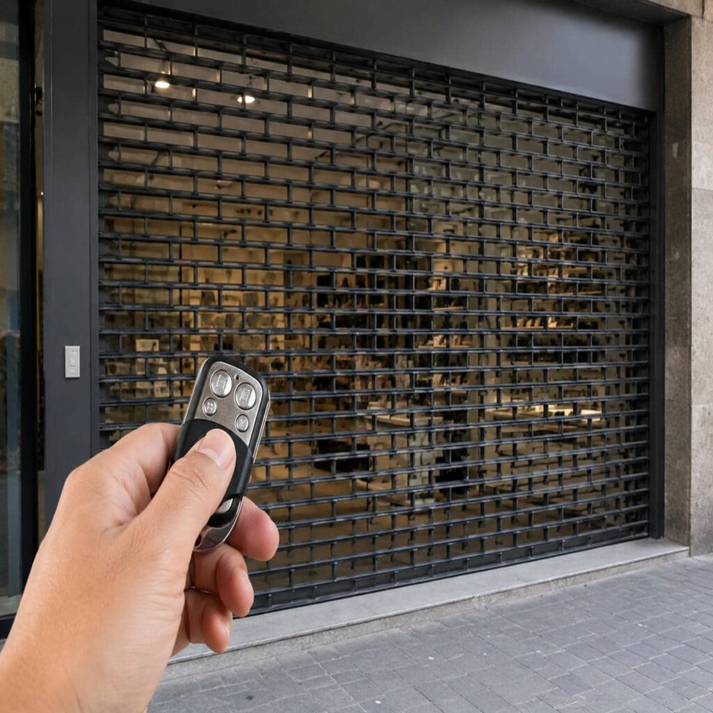 اجرای کرکره برقی ویلا ریموت دار برای پنجره