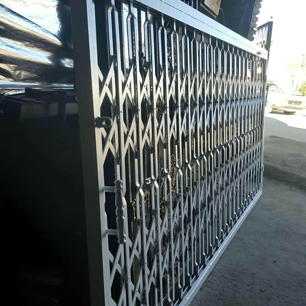 حفاظ ضربدری آکاردئونی سفارشی با قفل فلزی