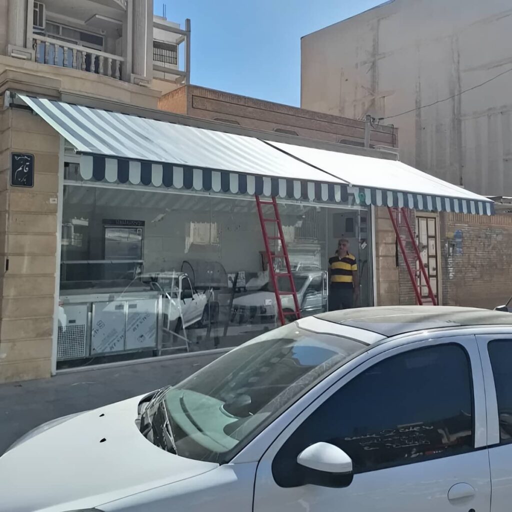 سایبان دوطرفه سفارشی با پوشش متقارن فضای باز