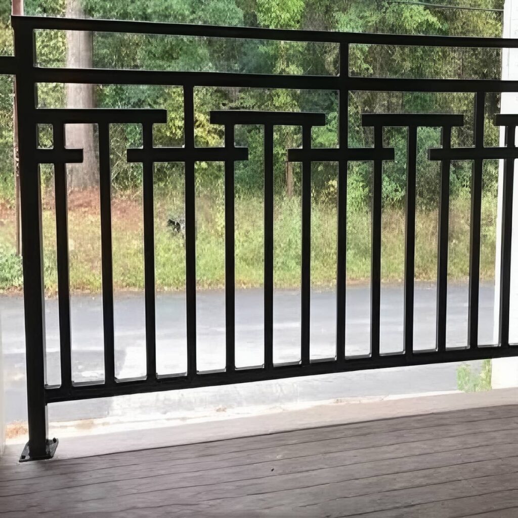 نرده مدرن بالکن رنگ مشکی