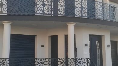حفاظ لبه بالکن با ابعاد سفارشی پروژه