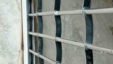 کرکره رول گیتر مشکی نمای کلاسیک