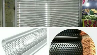 کرکره پانچ دار نمای مدرن