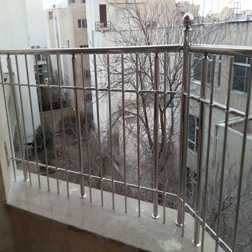 نرده فلزی مسیر پله ساختمان نرده فلزی مسیر پله ساختمان