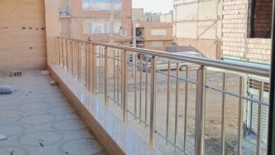 نرده پله مدرن با خطوط ساده مینیمال