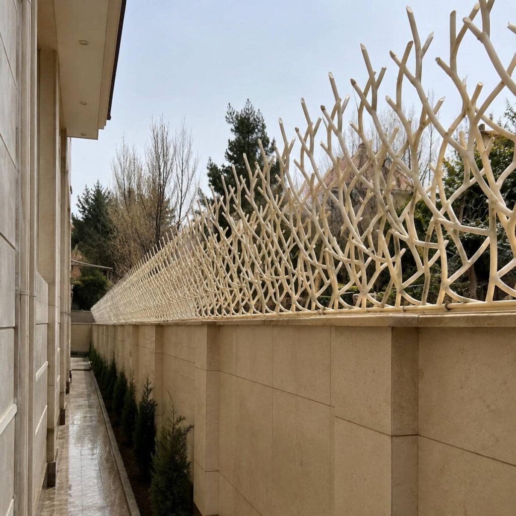 حفاظ دیوار ایرانی با ابعاد سفارشی پروژه