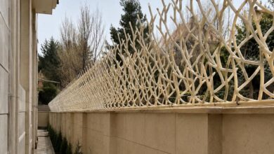 حفاظ دیوار ایرانی با ابعاد سفارشی پروژه